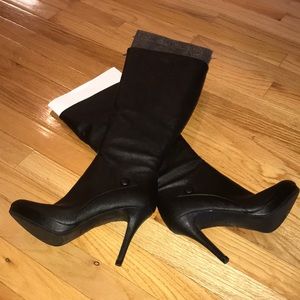 New Fioni tall black boots size 7